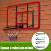 Wall-Mounted Basketball Hoop, Children and Teenagers Admit Outdoor Sports Training Basketball Hoop, with Steel Base view 3