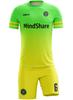 ORKY Personalize Soccer Jersey with Short, Men Kids Customize Name Number Uniform for School Team, Unique Stripe Design(Green,100cm) view 1