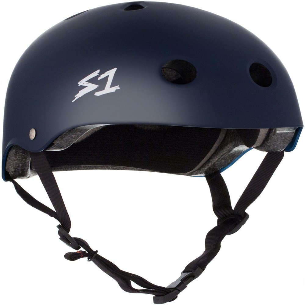 S1 Lifer Helmet for Skateboarding, BMX, and Roller Skating - EPS Fusion Foam, CPSC & ASTM Certified - Navy Matte Small (21")