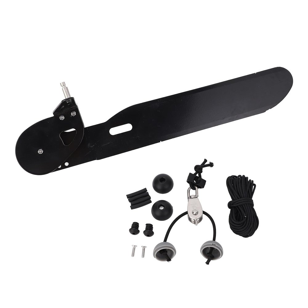 VGEBY Canoe Rudder, Aluminium Alloy Canoe Kayak Rudder Foot Direction Control Tackle Kit for Kayak Fishing Boat Rowing Supplies