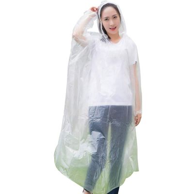 LKXHarleya Disposable Rain Ponchos for Adults Unisex Waterproof Plastic Raincoat with Hood
