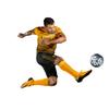 ORKY Personalize Soccer Jersey with Short, Men Kids Customize Name Number Uniform for School Team, Unique Stripe Design(Yellow,110cm) view 3