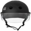 S1 Lifer Visor Helmet Gen 2 for Skateboarding, BMX, and Roller Skating - EPS Fusion Foam, CPSC & ASTM Certified - Black Matte w/Clear Visor Small (21") view 3