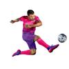 ORKY Personalize Soccer Jersey with Short, Men Kids Customize Name Number Uniform for School Team, Unique Stripe Design(Purple,4XL) view 3