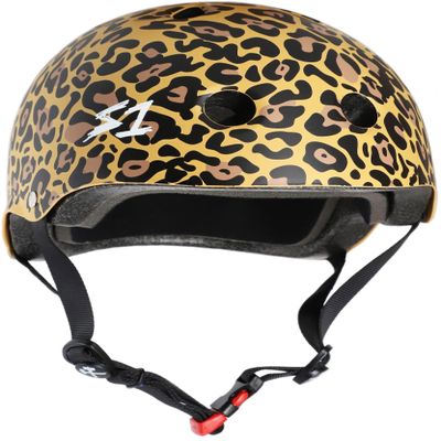 S-ONE Mini Lifer Helmet - Multiple Impact - CPSC Certified (Tan Matte Leopard Print, Size X-Large)