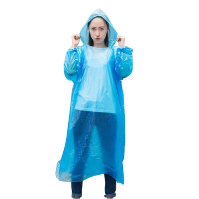 LKXHarleya Disposable Rain Ponchos for Adults Unisex Waterproof Plastic Raincoat with Hood