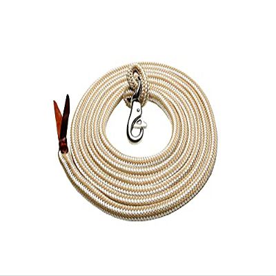 Downunder Horsemanship Lead Rope (Tan and White)