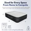 King Koil Luxury Pillow Top Plush Queen Air Mattress with High-Speed Built-in Pump, Blow Up Bed Top Side Flocking, Puncture Resistant, 16" Double High Inflatable Airbed Guests & Travel 1-Year Warranty view 2