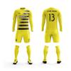 ORKY Custom Soccer Jersey with Short Men Kids Women USA Football Team Uniform, Personlize Name Number Shirt (Yellow,120cm) view 2