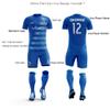 ORKY Custom Soccer Jersey with Short Men Kids Women USA Football Team Uniform, Personlize Name Number Shirt (Blue,130cm) view 3
