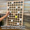 Torched Golf Ball Display Holder Collectors Case Holds 76 Golf Balls Wall Mount Decor view 2