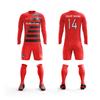 ORKY Custom Soccer Jersey with Short Men Kids Women USA Football Team Uniform, Personlize Name Number Shirt (Red,120cm) view 2