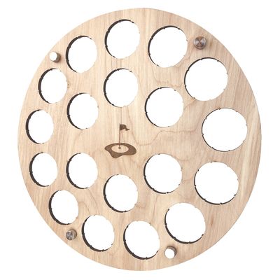 Torched Golf Ball Display Holder Collectors Case Holds 19 Golf Balls Wall Mount Decor