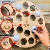 Torched Golf Ball Display Holder Collectors Case Holds 19 Golf Balls Wall Mount Decor view 3