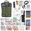 Sirius Survival Premium 250 Piece Molle Survival & First Aid Kit - Outdoor Emergency Gear & Trauma Bag for Camping Hiking Hunting Car Cabin and Other Adventures (Olive Drab) view 1