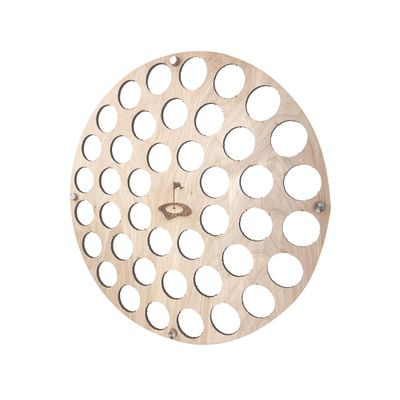 Torched Golf Ball Display Holder Collectors Case Holds 42 Golf Balls Wall Mount Decor