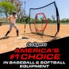 GoSports 7 ft x 7 ft Baseball & Softball Practice Hitting & Pitching Net with Bow Type Frame, Carry Bag and Strike Zone, Great for All Skill Levels view 3