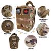 Sirius Survival Premium 250 Piece Molle Survival & First Aid Kit - Outdoor Emergency Gear & Trauma Bag for Camping Hiking Hunting Car Cabin and Other Adventures (Black) view 3