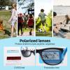 DYLB Kids Polarized Sunglasses for girls boys 3 Pack, Flexible TPEE Rubber Frame for Children Age 3-8. view 4