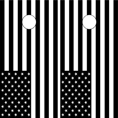 GRAPHIX EXPRESS C68 American Flag Black Cornhole Board WRAP Wraps Laminated Board Boards Decal Set Decals Vinyl Sticker Stickers Bean Bag Game Vinyl Graphic Tint Image