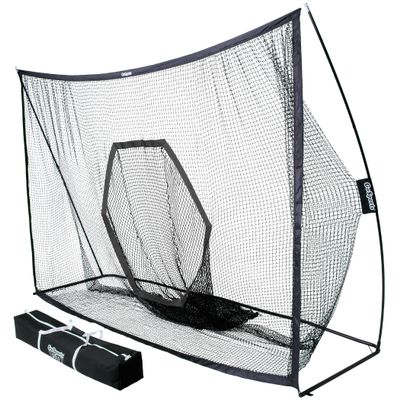 GoSports Golf Practice Hitting Net - Choose Between Huge 10 ft x 7 ft or 7 ft x 7 ft Nets - Personal Driving Range for Indoor or Outdoor Use - Designed by Golfers for Golfers