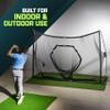 GoSports Golf Practice Hitting Net - Choose Between Huge 10 ft x 7 ft or 7 ft x 7 ft Nets - Personal Driving Range for Indoor or Outdoor Use - Designed by Golfers for Golfers view 3