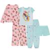 Disney Girls' Princess 5-Piece Loose-Fit Pajamas Set, ONCE UPON A TIME, 4 view 1