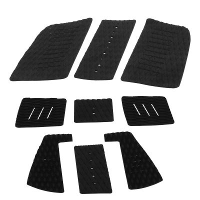 01 Surfboard Traction Pad, EVA Deck Traction Pad Comfortable for Surf(Black)