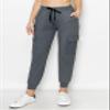 ALWAYS Cargo Jogger Pants for Women, High Waisted Sweatpants with Pockets, Super Soft Casual Lounge Pants for Athletic Yoga & Gym, Cotton Drawstring Trousers, Charcoal 2 XL view 2