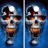 C26 Skull Cornhole Board WRAP Wraps Laminated Board Boards Decal Set Decals Vinyl Sticker Stickers Bean Bag Game Vinyl Graphic Tint Image view 1