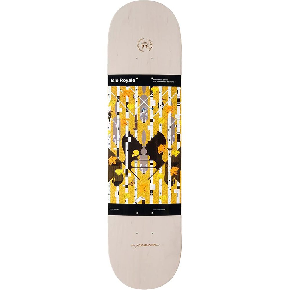 Habitat Harper Isle Royale Skateboard Deck - 8.0 - Assembled AS Complete Skateboard
