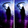 GRAPHIX EXPRESS C21 Grim Reaper Cornhole Board WRAP Wraps Laminated Board Boards Decal Set Decals Vinyl Sticker Stickers Bean Bag Game Vinyl Graphic Tint Image view 1