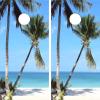 GRAPHIX EXPRESS C166 Palm Trees Beach Cornhole Board WRAP Wraps Laminated Board Boards Decal Set Decals Vinyl Sticker Stickers Bean Bag Game Vinyl Graphic Tint Image view 1