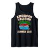Summer 2021 American Vacation Tent Trailer Campfire Forest Tank Top view 1