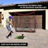 GoSports Universal Golf Practice Net Extender - Protect Your Driving Range Net - Golf Net Attachment for 7 ft or 10 ft Golf Nets, Black view 2