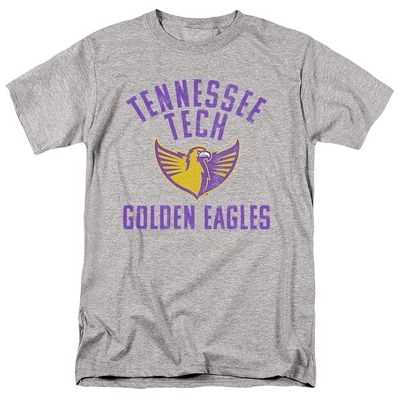 Tennessee Technological University Official Tennessee Tech Golden Eagles Logo Unisex Adult T-Shirt, Athletic Heather, 5X-Large