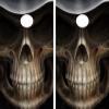 C19 Grim Reaper Skull Cornhole Board WRAP Wraps Laminated Board Boards Decal Set Decals Vinyl Sticker Stickers Bean Bag Game Vinyl Graphic Tint Image view 1