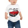 1954 Mercury Monterey Sun Valley Antique Car Baby Jersey Short Sleeve Tee White view 1