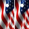 GRAPHIX EXPRESS C66 American Flag Cornhole Board WRAP Wraps Laminated Board Boards Decal Set Decals Vinyl Sticker Stickers Bean Bag Game Vinyl Graphic Tint Image view 1