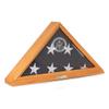 Bey-Berk Custom Personalized US Army American Flag Display Case for 5' x 9.5' ft Funeral or Burial Flag (Oak) view 1