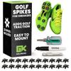 Golfkicks - Spikes Kit - Turn Sneakers into Golf Shoes - Shark Tank Featured - DIY Golf Shoe Making - Add Cleats to Any Shoe - Golf Spikes - Black view 2