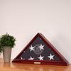 Bey-Berk Custom Personalized US Army American Flag Display Case for 5' x 9.5' ft Funeral or Burial Flag (Mahogany) view 3