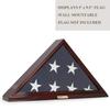 Bey-Berk Custom Personalized US Army American Flag Display Case for 5' x 9.5' ft Funeral or Burial Flag (Mahogany) view 4