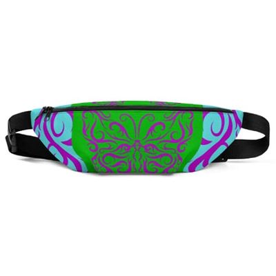Fanny Pack- Purple Butterfly - Fanny Pack for Women Designer Fanny Pack Nature Fanny Pack Hip Purse Large City Bag Hip Bag Bum Bag Lightweight Travel Purse Phone Bag