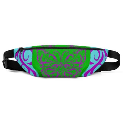 Fanny Pack- Purple Butterfly - Fanny Pack for Women Designer Fanny Pack Nature Fanny Pack Hip Purse Large City Bag Hip Bag Bum Bag Lightweight Travel Purse Phone Bag