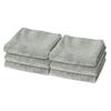 Eurow Microfiber Gym Towels, Super Absorbent & Quick Drying Sweat Towels for Fitness, Sports, Yoga, Workout, Sauna, Face & Equipment, Soft & Reusable,16x27 Inches, 6-Pack, Gray view 1