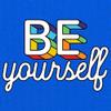 Be Yourself Long Sleeve T-Shirt LGBT Support Gay Pride Rainbow Good Vibes Ally White Small view 2