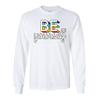 Be Yourself Long Sleeve T-Shirt LGBT Support Gay Pride Rainbow Good Vibes Ally White Small view 4