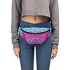 Fanny Pack- Butterfly Hot Pink - Fanny Pack for Women Designer Fanny Pack Nature Fanny Pack Hip Purse Large City Bag Hip Bag Bum Bag Lightweight Travel Purse Phone Bag view 2