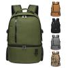 TUGUAN Insulated Cooler Backpack 38/42 Cans Double Deck Leakproof Lightweight Soft Lunch Backpack Small Cooler Bag Beach Picnic, Green view 1